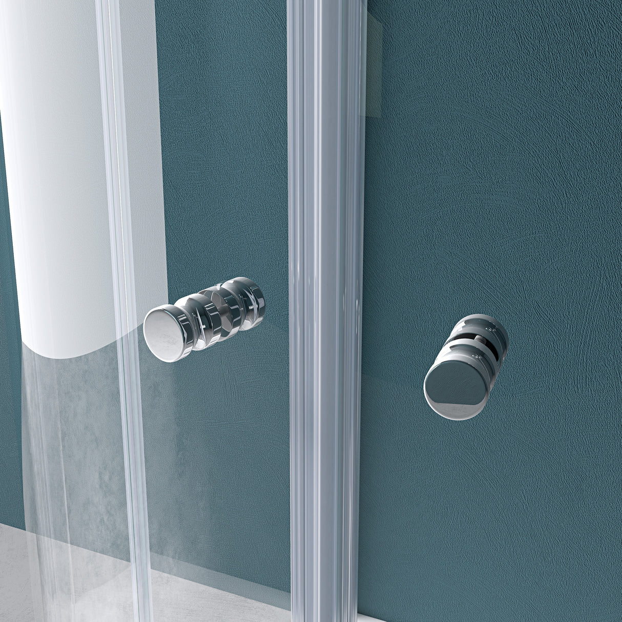 glasvilla Duschkabine U Form Dusche semicircular 6mm ESG-Sicherheitsglas con Easy-Clean Nano-Beschichtung Ravenna03
