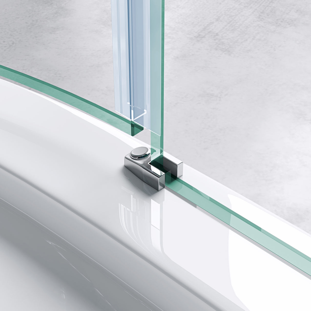 glasvilla Duschkabine U Form Dusche semicircular 6mm ESG-Sicherheitsglas con Easy-Clean Nano-Beschichtung Ravenna03