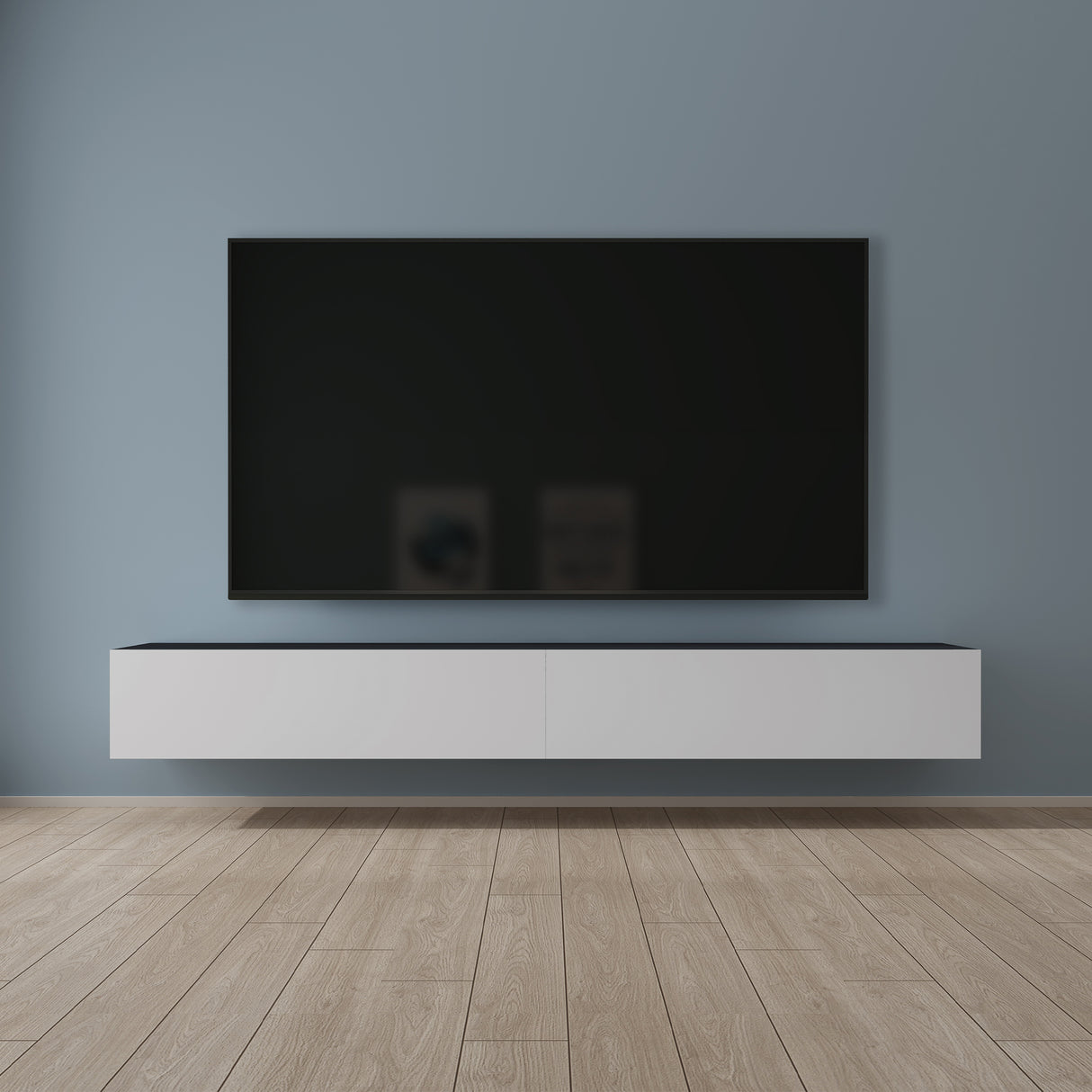 glasvilla Table TV Meuble TV Poignée Dissimulée avec Fermeture en Douceur Meuble Mural Bas pour Salon Fernsehschrank02