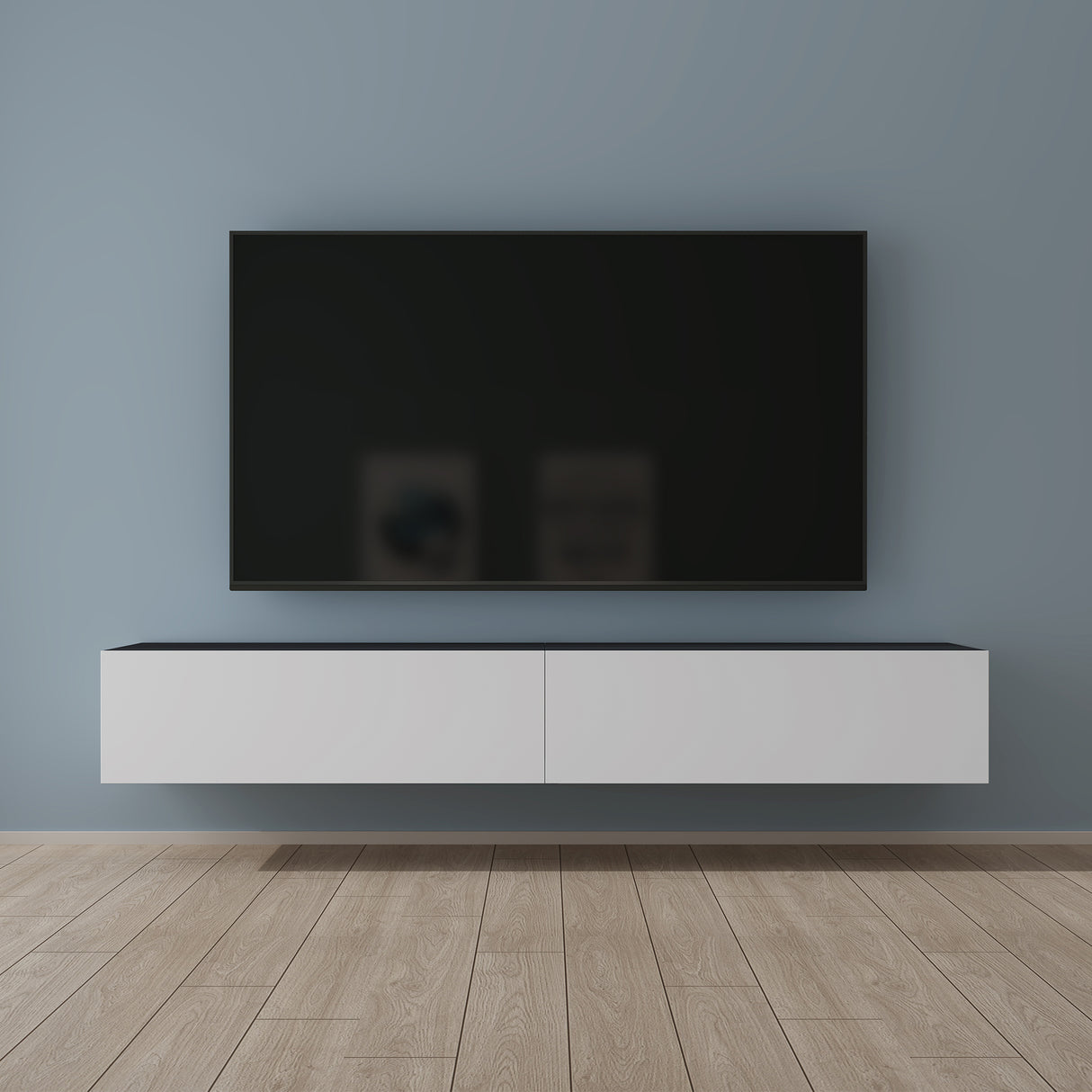 glasvilla Table TV Meuble TV Poignée Dissimulée avec Fermeture en Douceur Meuble Mural Bas pour Salon Fernsehschrank02