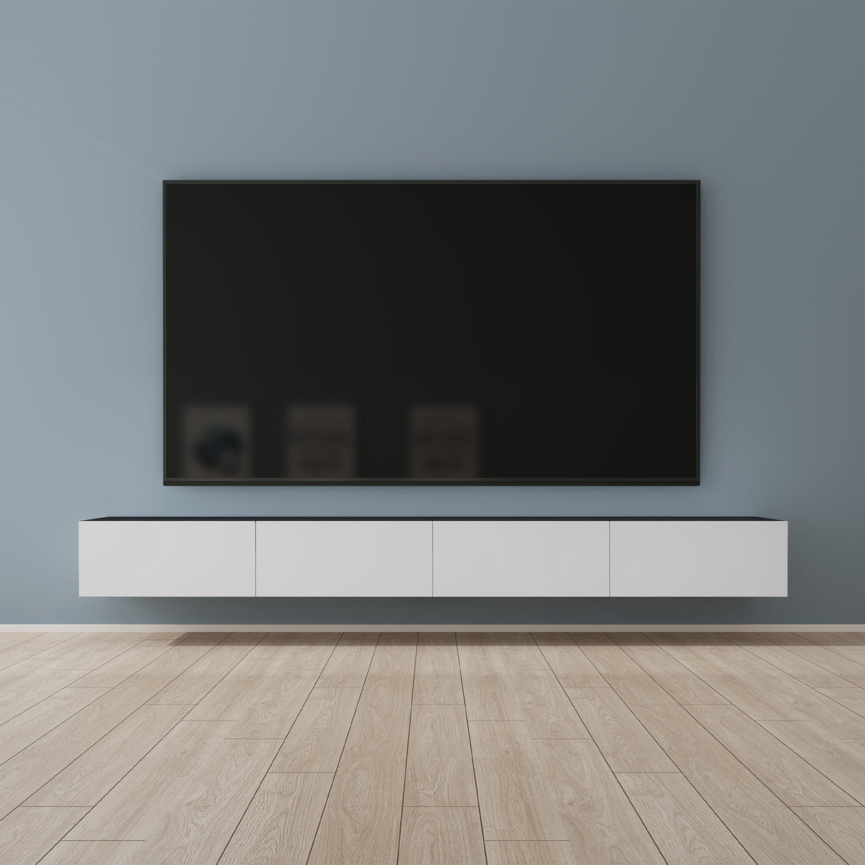 glasvilla Table TV Meuble TV Poignée Dissimulée avec Fermeture en Douceur Meuble Mural Bas pour Salon Fernsehschrank02