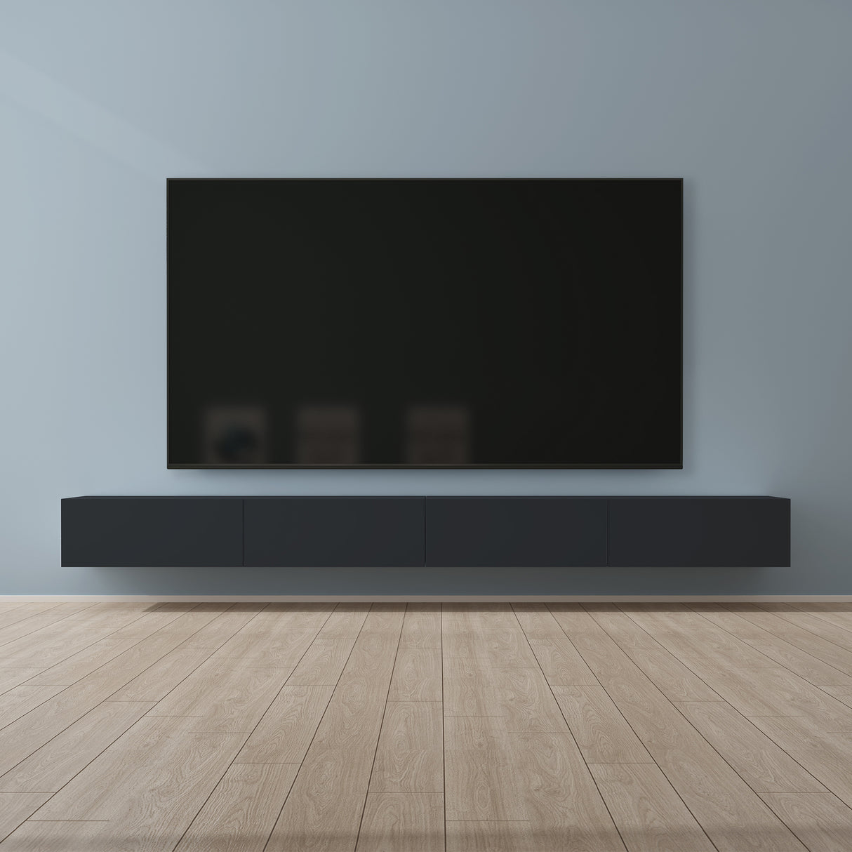 glasvilla Table TV Meuble TV Poignée Dissimulée avec Fermeture en Douceur Meuble Mural Bas pour Salon Fernsehschrank02