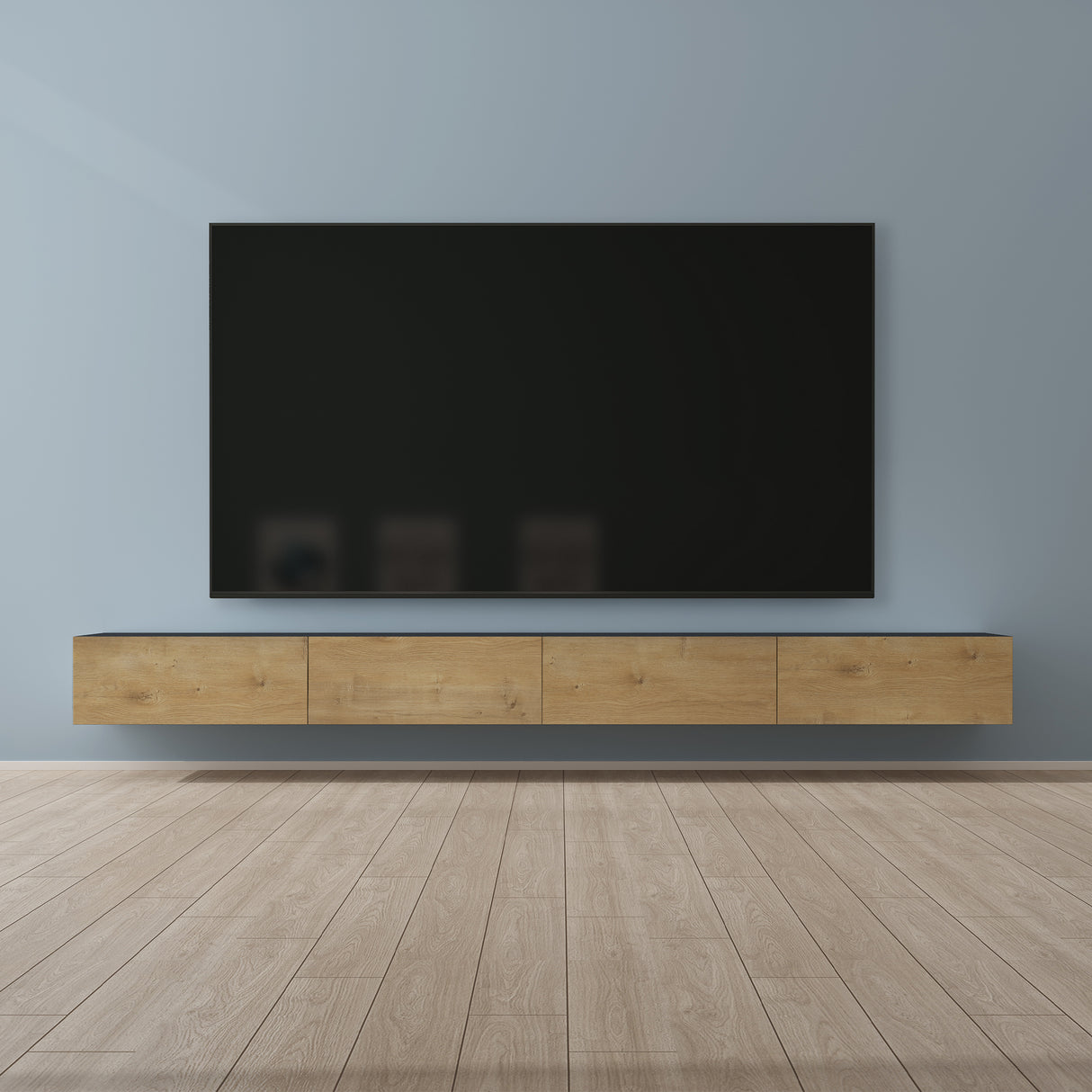 glasvilla Table TV Meuble TV Poignée Dissimulée avec Fermeture en Douceur Meuble Mural Bas pour Salon Fernsehschrank02