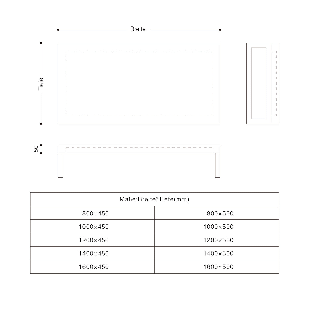Support de lavabo Glasvilla avec support de console en acier inoxydable et support de lavabo anthracite brossé