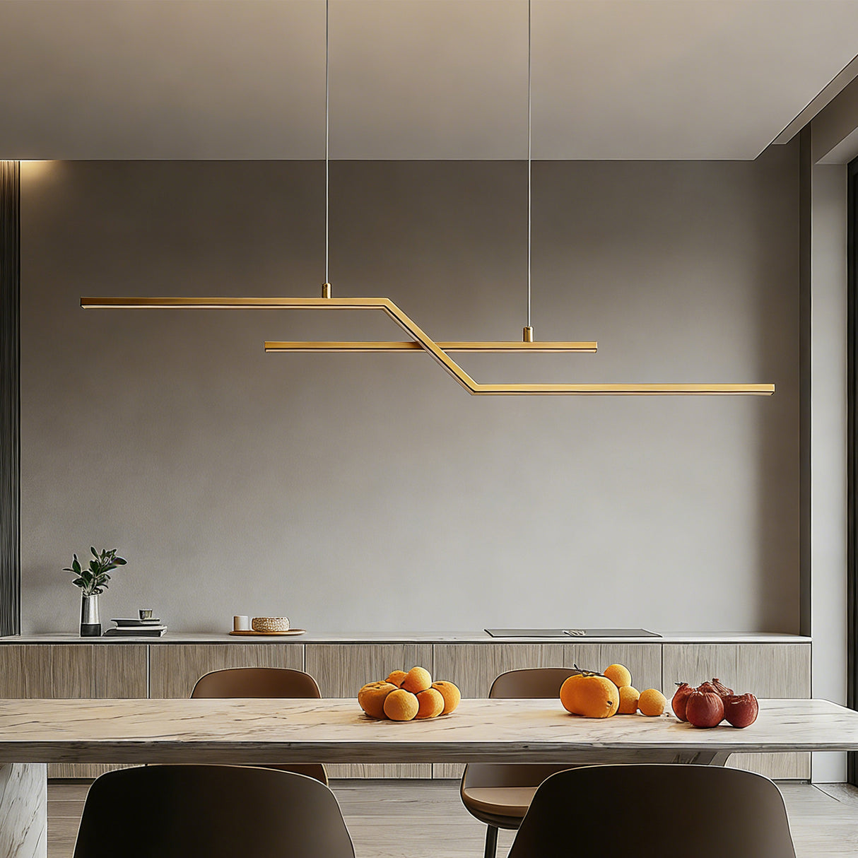 Suspension Glasvilla 105 cm, lampe LED suspendue au design linéaire, 3000K/4000K/6000K, câble réglable, 18 W, idéale pour salle à manger, salon ou chambre.