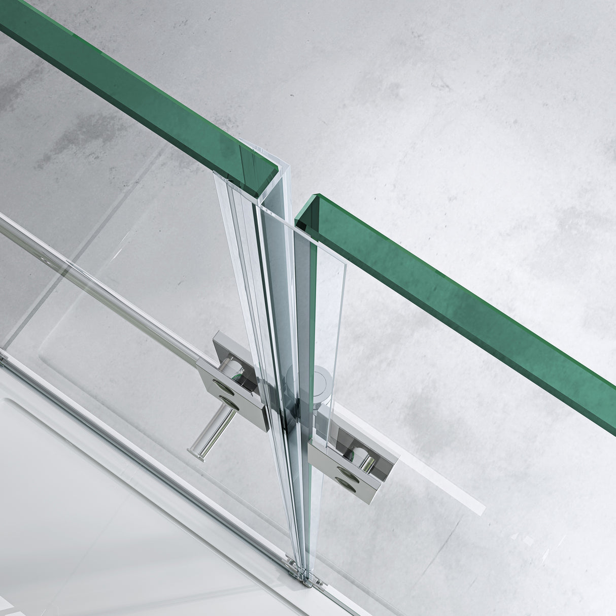 glasvilla Box Doccia in Vetro 6mm Box Cabina Doccia Angolare in Vetro di Sicurezza ESG Temperato con Porta Girevole Box Doccia con Rivestimento Nano R04k