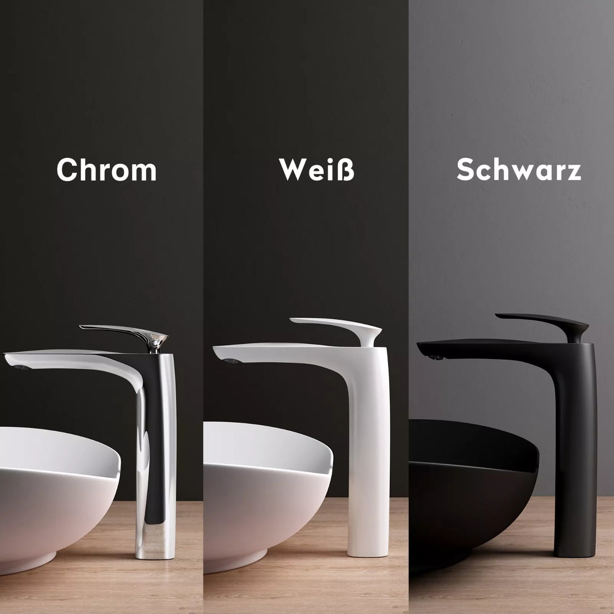 Robinet de salle de bain Glasvilla, mitigeur monocommande pour lavabo, installation de salle de bain, WAM-7201