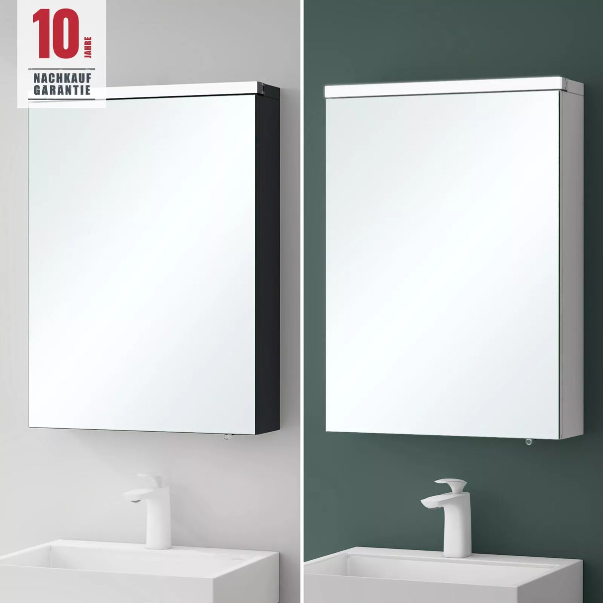 glasvilla Armadietto a Specchio con Luce Specchio con Pensile per Bagno con Luce LED Mobiletto da Bagno a Muro con Specchio Spiegelschrank-03