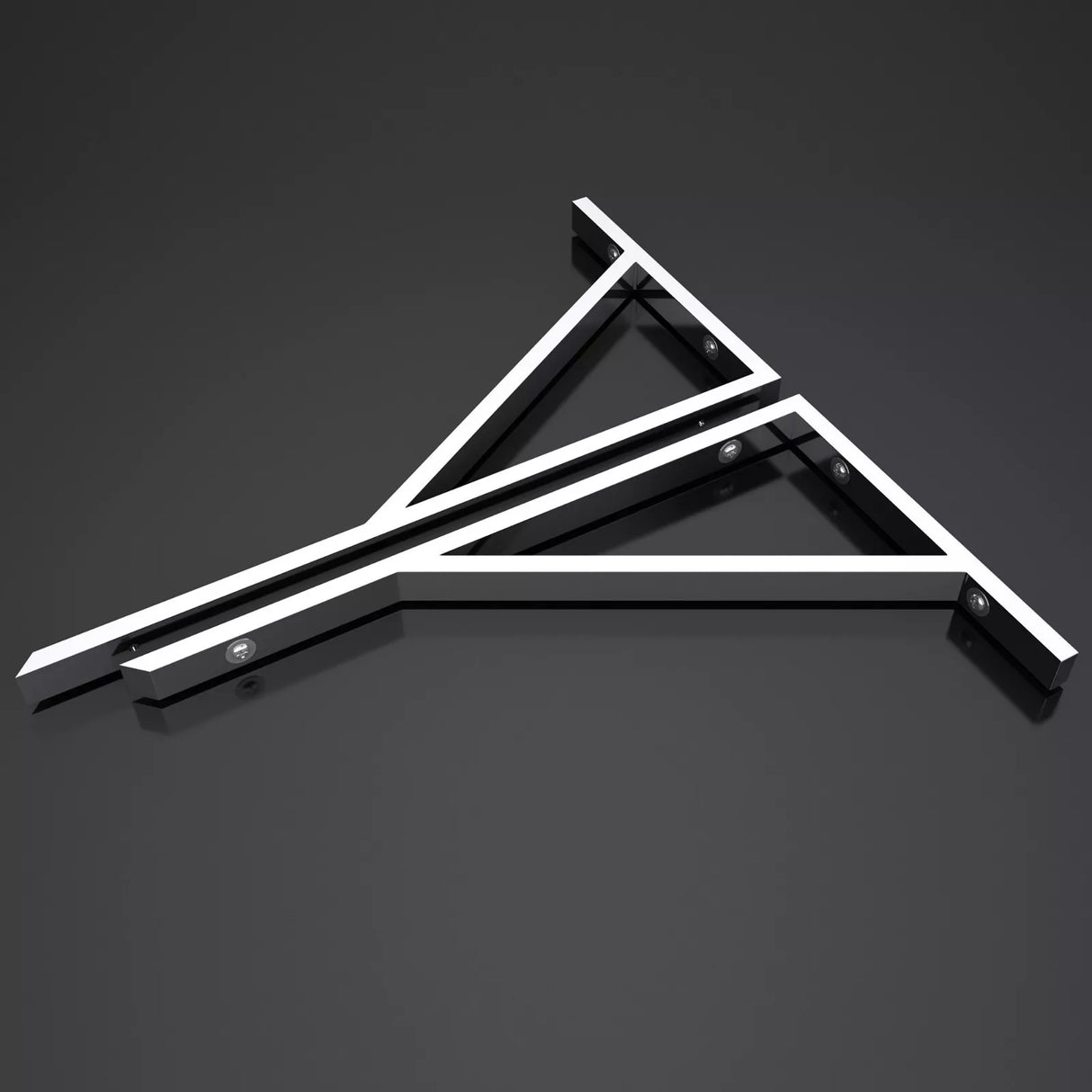 glasvilla Supporto da Parete per Lavandino Lavabo d'Appoggio Mensole in Acciaio Inossidabile WH02