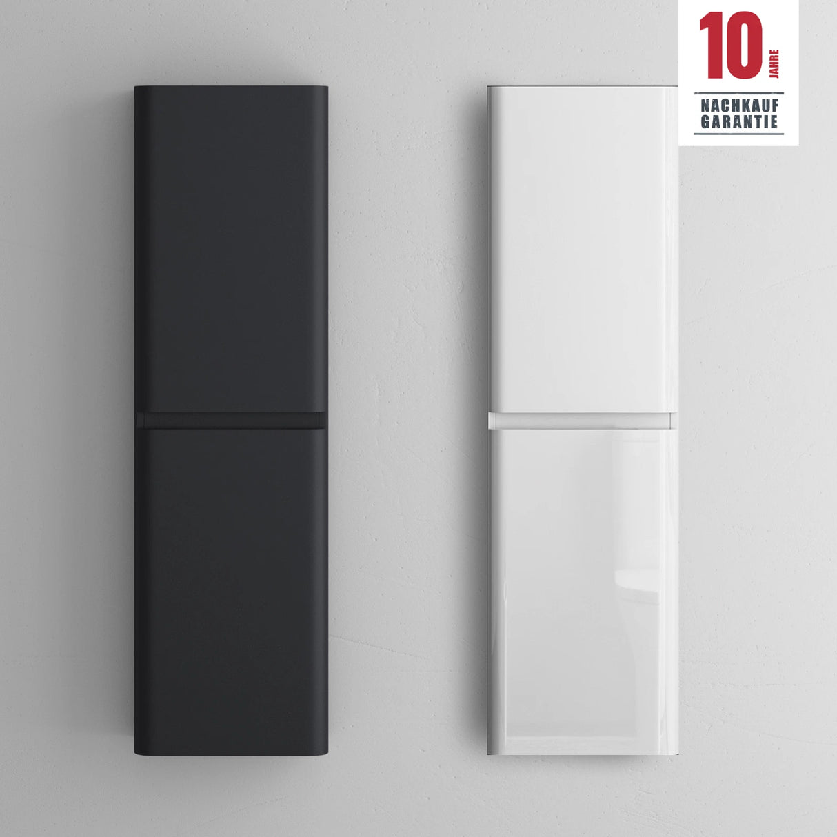 glasvilla Mobile Bagno Colonna con 2 Ante e 4 Vani Mobiletto Alto da Bagno Multiuso 35x20 cm, Armadietto Colonna per Bagno Lucca