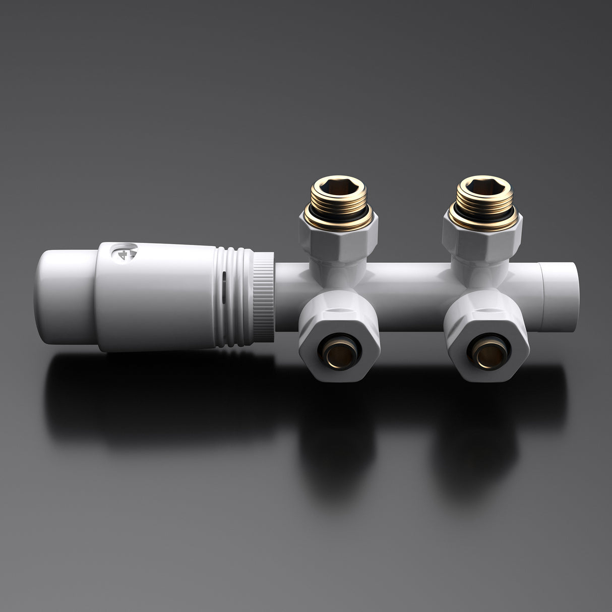 glasvilla Valvola per Radiatori e Scaldasalviette Termostatiche con Adattatore con Regolazione della Temperatura 6° - 28°