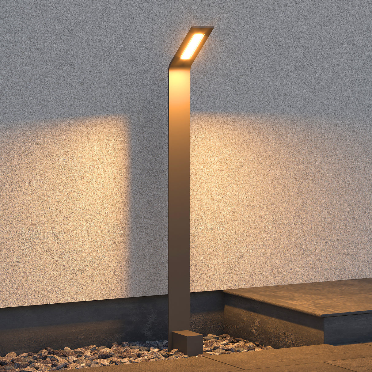 éclairage extérieur glasvilla IP65 éclairage de chemin extérieur | Borne lumineuse pour jardin, lampadaire 3000K, lampe de jardin | Lampe d'extérieur lampadaire 6W Scout 