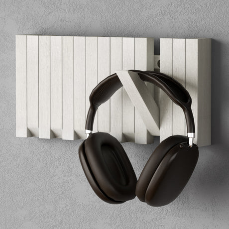 glasvilla Appendiabiti da Parete in Legno, Attaccapanni da Muro Moderno per Camera da Letto, Ingresso, Studio con Gancio Pieghevole e Salvaspazio, Twigro-01