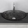 glasvilla Waschbecken Glas Aufsatzwaschbecken Glaswaschbecken Handwaschbecken Waschschale Oval