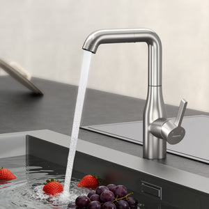 glasvilla Rubinetto per Cucina, 2 Modalità con Doccetta Estraibile, Rubinetto Lavello Cucina in Acciaio Inossidabile 304 con Cartuccia Ceramica, Tubi e Accesorri, Turnix-04