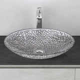 glasvilla Waschbecken Glas Aufsatzwaschbecken Glaswaschbecken Handwaschbecken Waschschale Oval