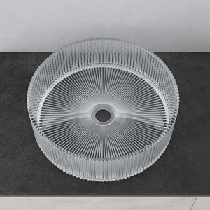 lavabo Glasvilla en verre, vasque à poser, lavabo rond