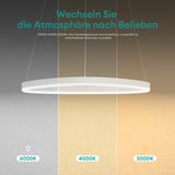 Suspension Glasvilla LED, lampe suspendue réglable avec câble, luminaire suspendu pour salle à manger, salon, chambre à coucher 