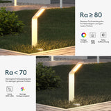 éclairage extérieur glasvilla IP65 éclairage de chemin extérieur | Borne lumineuse pour jardin, lampadaire 3000K, lampe de jardin | Lampe d'extérieur lampadaire 6W Scout 