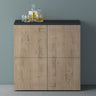 Commode de rangement à 4 portes, buffet, meuble polyvalent, meuble de rangement Glasvilla Schrank04