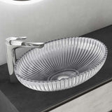 lavabo Glasvilla en verre, vasque à poser, lavabo ovale