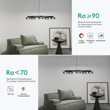 Suspension Glasvilla LED, lampe suspendue réglable avec câble, luminaire suspendu pour salle à manger, salon, chambre à coucher 