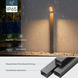 éclairage extérieur glasvilla IP65 éclairage de chemin extérieur | Borne lumineuse pour jardin, lampadaire 3000K, lampe de jardin | Lampe d'extérieur lampadaire 6W Scout 