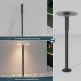 Luminaire extérieur glasvilla ⌀300xH804mm IP65 éclairage de chemin extérieur | Borne lumineuse pour jardin, lampadaire 3000K, lampe de jardin | Lampadaire d'extérieur 6W StellaeLights 