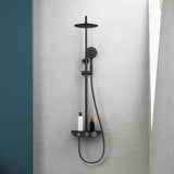 glasvilla Duschsystem mit Hand- und Kopfbrause Regendusche Duscharmatur mit Wandhalterungs-Set