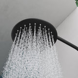 glasvilla Duschsystem mit Hand- und Kopfbrause Regendusche Duscharmatur mit Wandhalterungs-Set