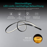 Suspension Glasvilla LED, lampe suspendue réglable avec câble, luminaire suspendu pour salle à manger, salon, chambre à coucher 