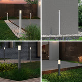 éclairage extérieur glasvilla IP65 éclairage de chemin extérieur | Borne lumineuse pour jardin, lampadaire 3000K, lampe de jardin | Lampadaire d'extérieur 3W Deus Lumina 