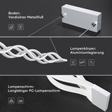 Suspension Glasvilla LED à intensité variable avec télécommande et câble réglable pour salle à manger, salon, chambre à coucher 