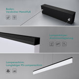 Suspension Glasvilla LED à intensité variable avec télécommande et câble réglable pour salle à manger, salon, chambre à coucher 