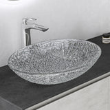 glasvilla Waschbecken Glas Aufsatzwaschbecken Glaswaschbecken Handwaschbecken Waschschale Oval