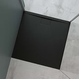 Receveur de douche en fonte minérale Glasvilla Receveur de douche en fonte minérale Raccords DIN Geoma07