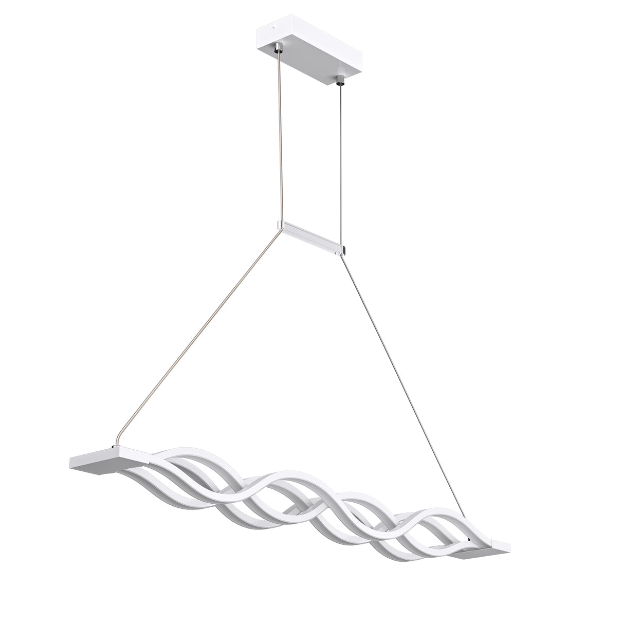 Suspension Glasvilla LED à intensité variable avec télécommande et câble réglable pour salle à manger, salon, chambre à coucher 