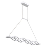 Suspension Glasvilla LED à intensité variable avec télécommande et câble réglable pour salle à manger, salon, chambre à coucher 