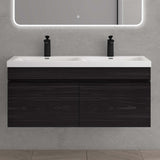 Ensemble de meubles de salle de bain Glasvilla Meubles de salle de bain avec lavabo en fonte minérale Meuble sous-vasque Botanica 