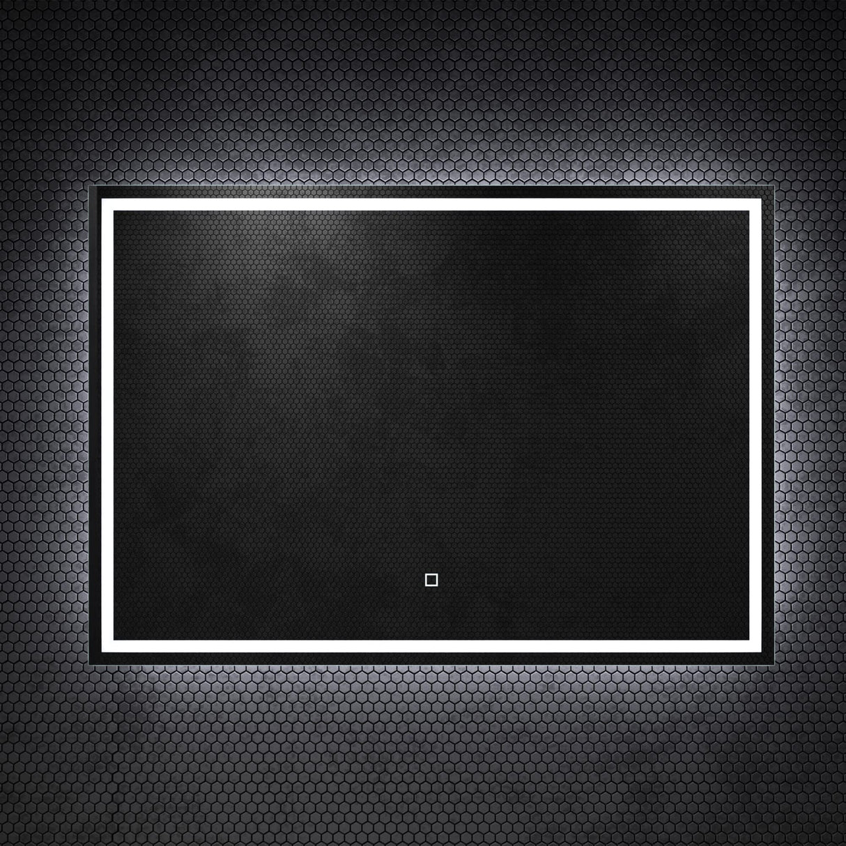 Miroir mural de salle de bain Glasvilla, miroir de salle de bain LED avec interrupteur tactile, revêtement antibuée [Classe énergétique F] 02