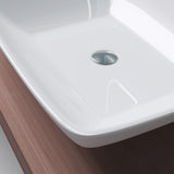 glasvilla Waschbecken Aufsatzwaschbecken mit Nano-Beschichtung, BTH: 59x43x12,5 cm, in weiß, aus Keramik, eckige Form Brüssel102