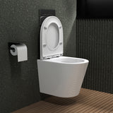 glasvilla Spülrandlos Wand WC Hänge WC Spülrandloses Toilette Softclose WC-Sitz Aachen108