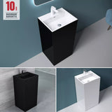 glasvilla Design Standwaschbecken freistehend Col34 aus Mineralguss Waschtisch