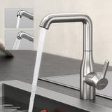 glasvilla Wasserhahn Küche Küchenarmatur mit Brause Ausziehbar, Küchenwasserhahn 360°Schwenkbar, Mischbatterie Spültischarmatur aus Edelstahl Turnix-04