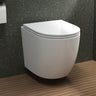 glasvilla Wand WC spülrandlos Schwarz Hänge WC spülrandlos Toilette WC mit Sitz Softclose
