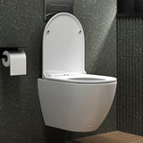 glasvilla Sanitari Bagno Sospeso in Ceramica WC Sospeso senza Brida con Chiusura di Soft Close
