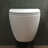 glasvilla Sanitari Bagno Sospeso in Ceramica WC Sospeso senza Brida con Chiusura di Soft Close