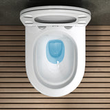 glasvilla Wand WC spülrandlos Schwarz Hänge WC spülrandlos Toilette WC mit Sitz Softclose