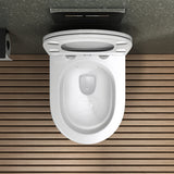 glasvilla Sanitari Bagno Sospeso in Ceramica WC Sospeso senza Brida con Chiusura di Soft Close