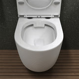 glasvilla Wand WC spülrandlos Schwarz Hänge WC spülrandlos Toilette WC mit Sitz Softclose